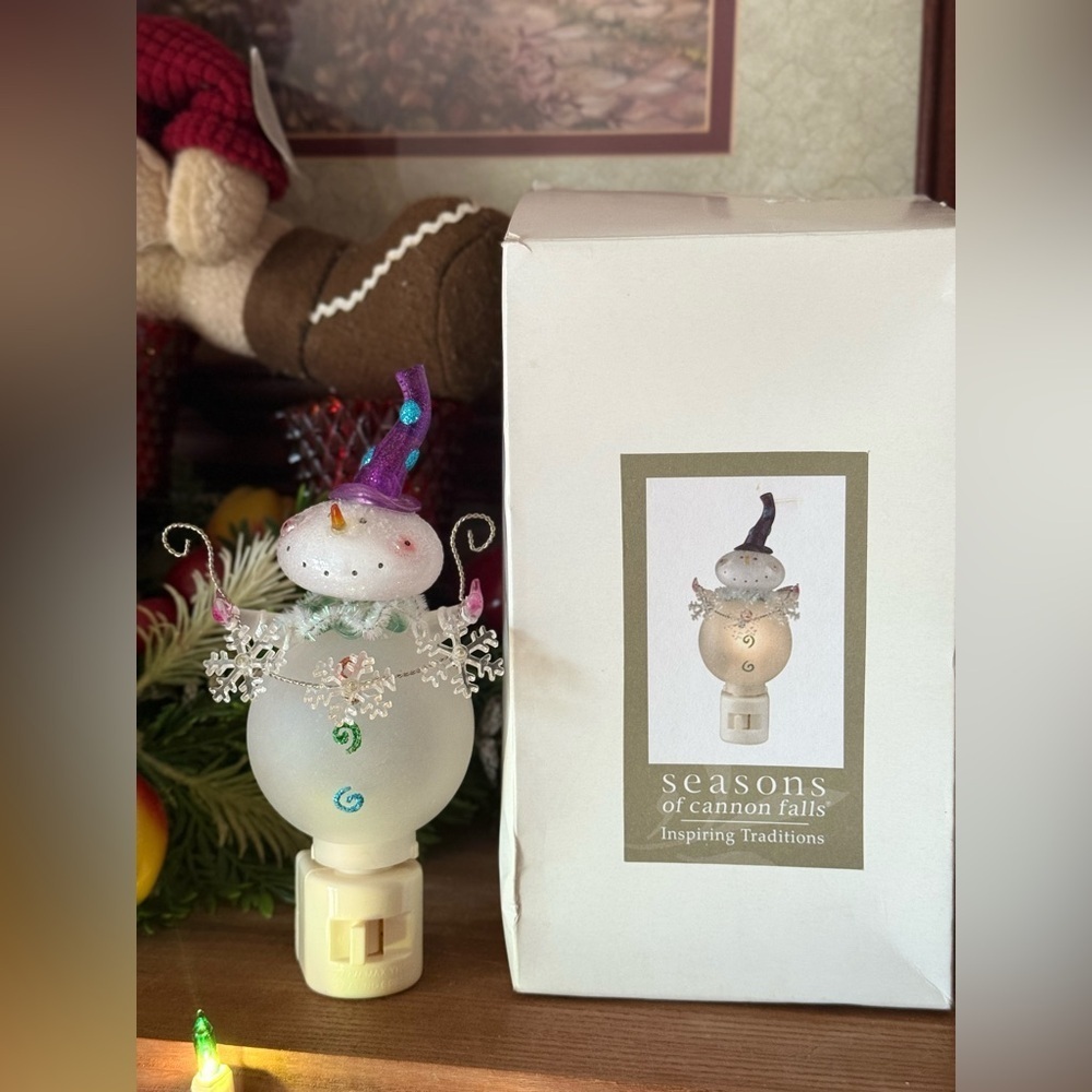 Seasons of Cannon Falls Snowman Night Light